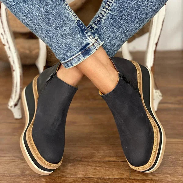 Women's Platform Slip-On Chelsea Boots
