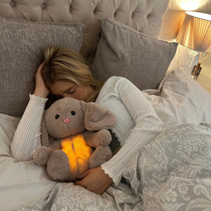 Relaxing Plush Toy with Breathing and Night Light - Soothing
