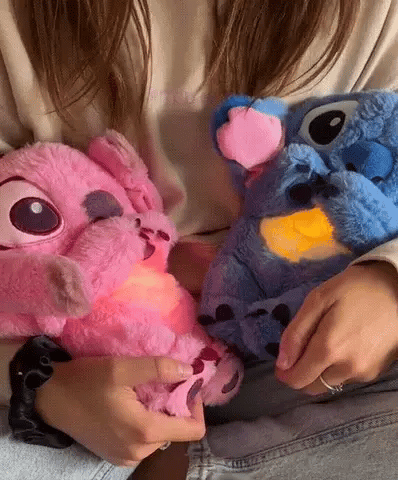 Relaxing Plush Toy with Breathing and Night Light - Soothing