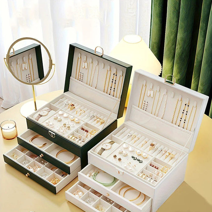 Premium Leather Jewellery Organiser