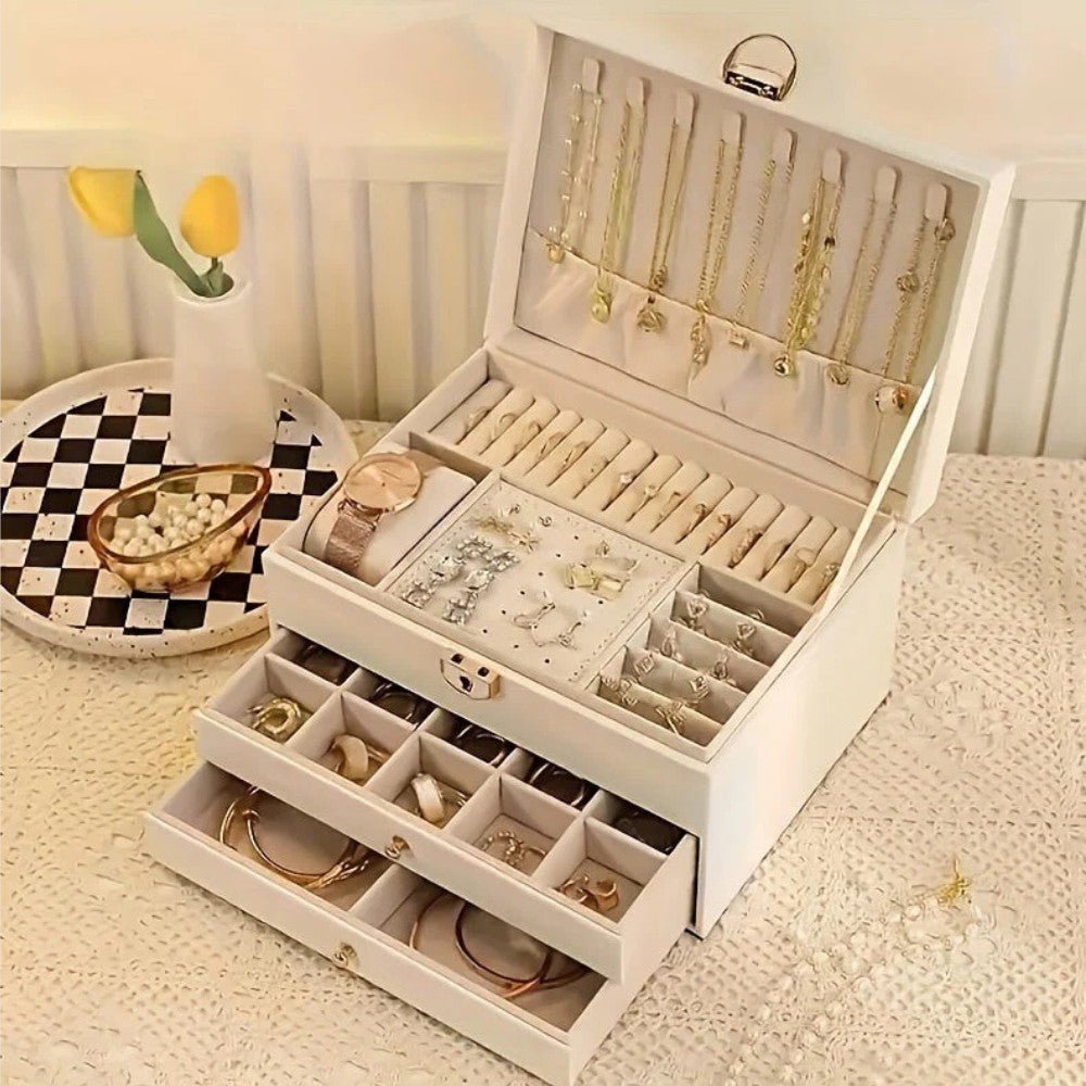 Premium Leather Jewellery Organiser
