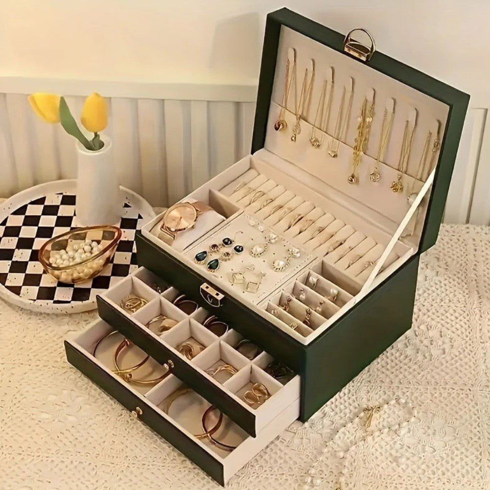 Premium Leather Jewellery Organiser