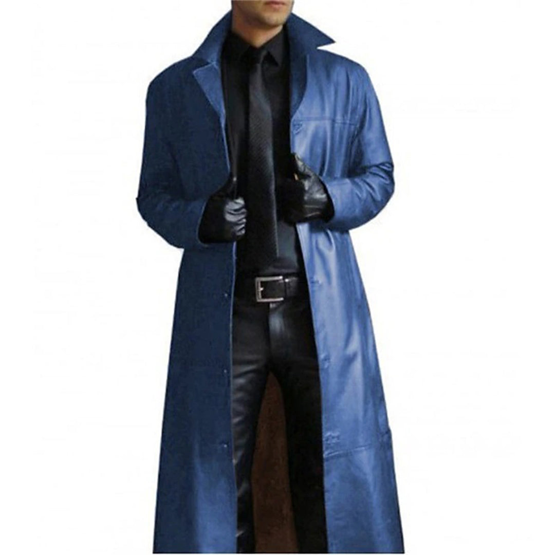 Long Leather Men's Coat – Vittorio