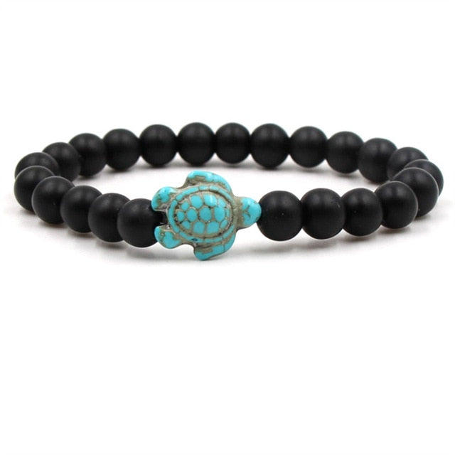 Unique Natural Stone Beaded Turtle Bracelets
