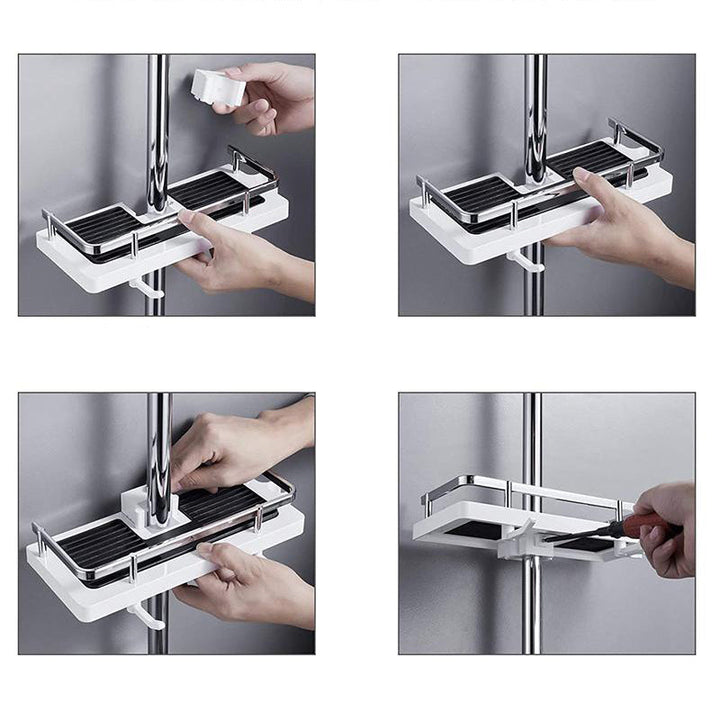 OrganizeMate - Elegant Shower Caddy for Maximum Convenience