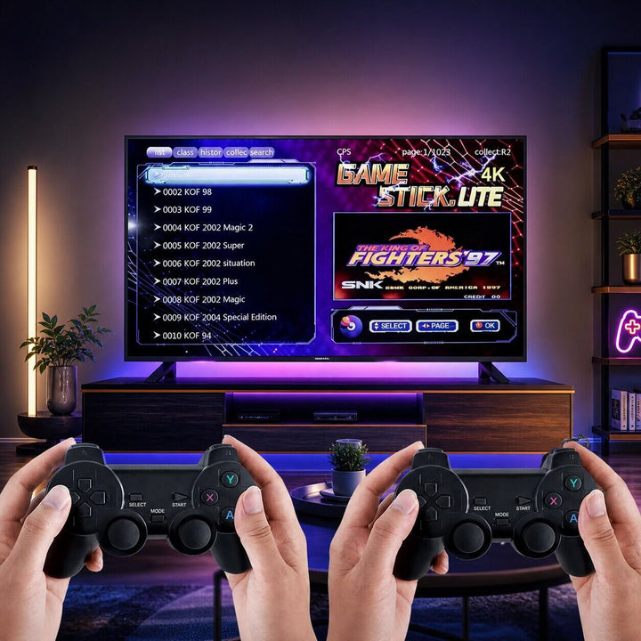 Retro Games Console with 2 Controllers | 4K Retro Games Console | Nostavolt