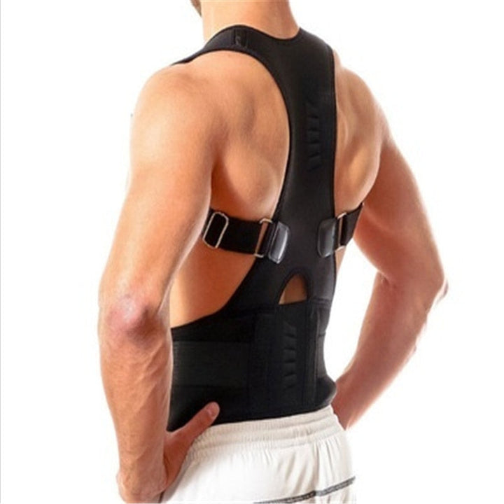 Lumbar Support with Posture Correction and Magnetic Therapy