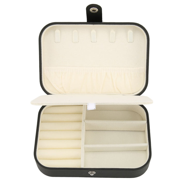 Double-Layer Portable Leather Jewellery Box