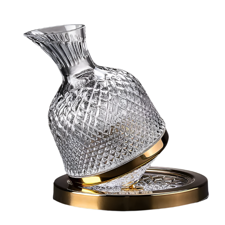 Premium Rotating Crystal Decanter