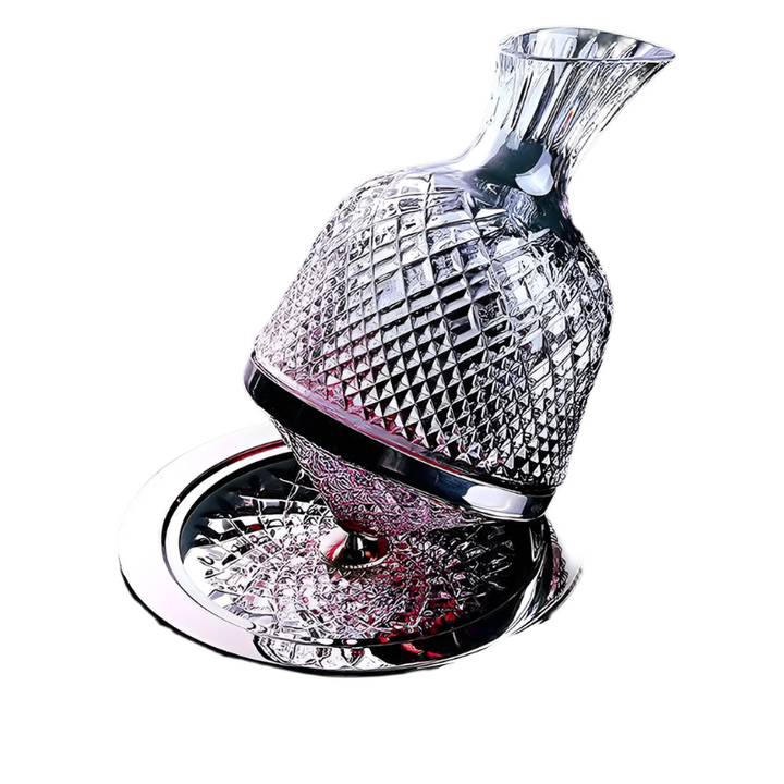 Premium Rotating Crystal Decanter