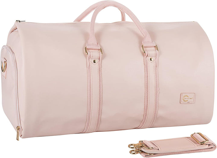 Convertible PU Leather Duffel Travel Bag – Cabin Weekend Bag