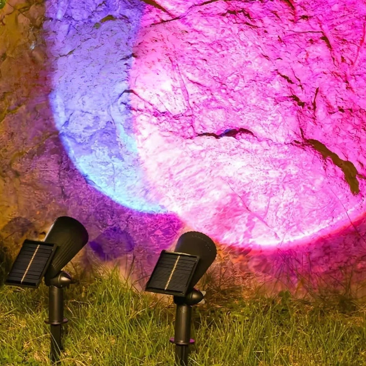 Solar Garden Lights Landscape Powered Spotlight Adjustable Rechargeable Outdoor
