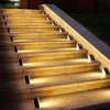 Solar Outdoor Lighting Deck Lights Step Waterproof LED Triangular Stair