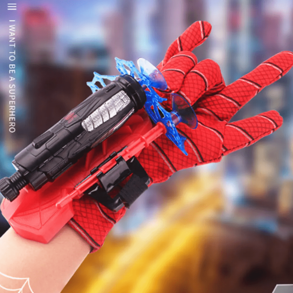 Interactive Superhero Hand Toy with Spider Launcher – For Children Aged 3+