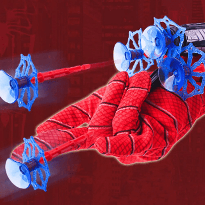Interactive Superhero Hand Toy with Spider Launcher – For Children Aged 3+