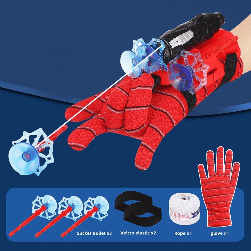 Interactive Superhero Hand Toy with Spider Launcher – For Children Aged 3+