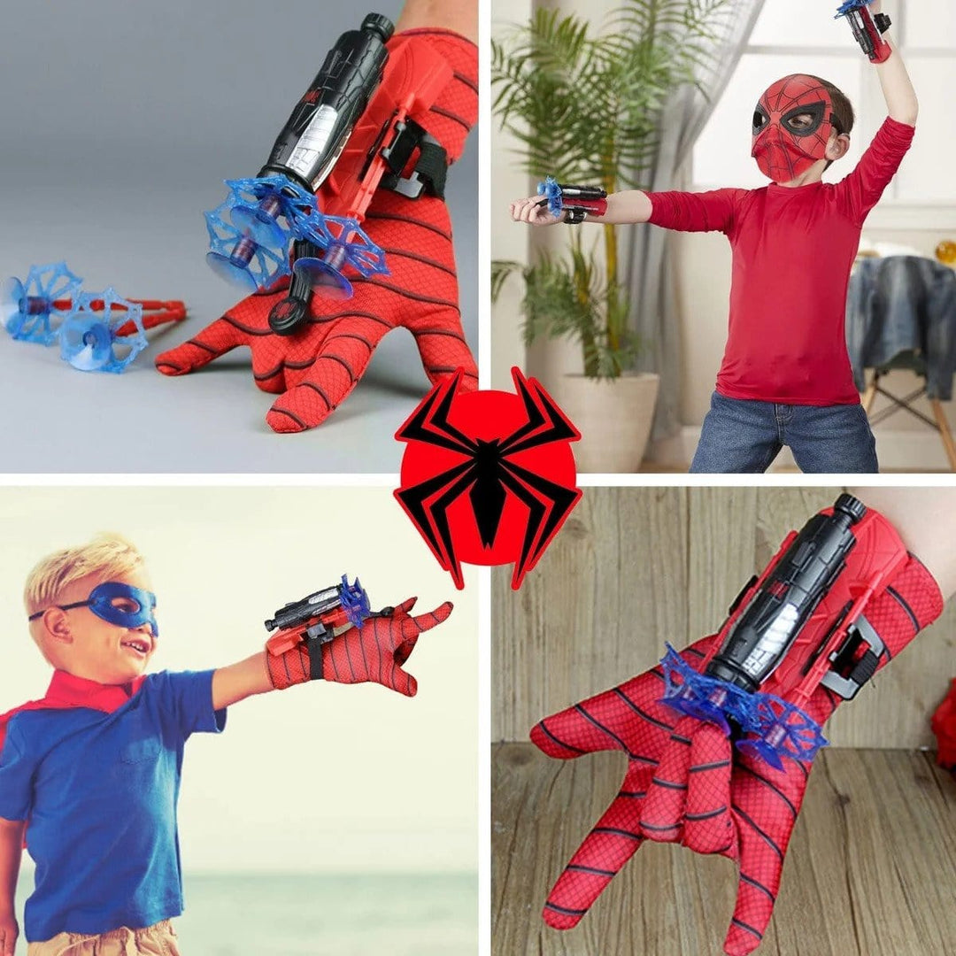 Interactive Superhero Hand Toy with Spider Launcher – For Children Aged 3+