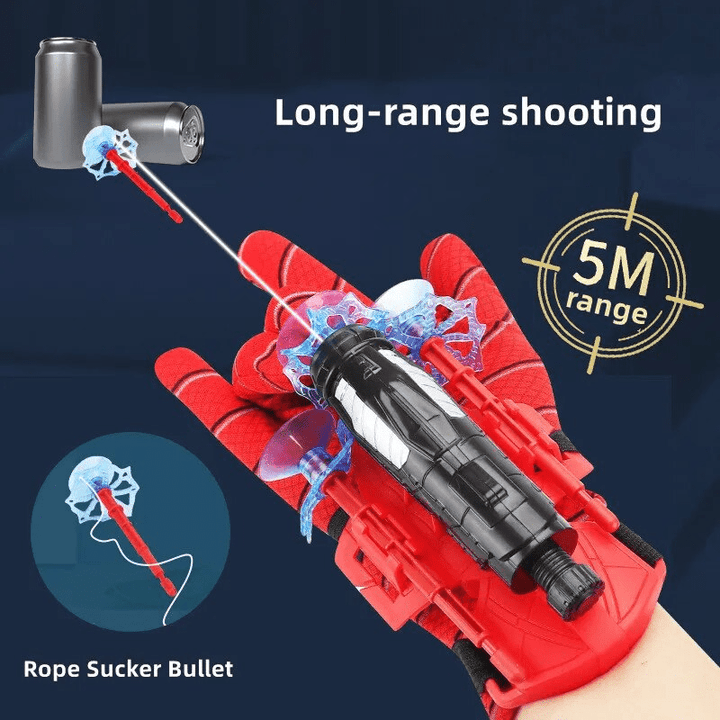 Interactive Superhero Hand Toy with Spider Launcher – For Children Aged 3+