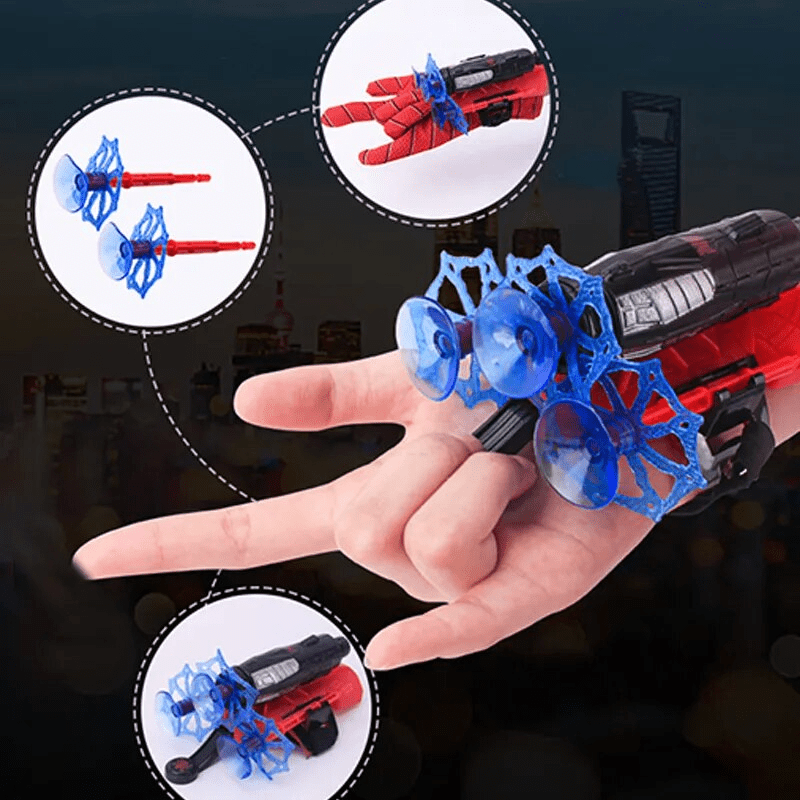 Interactive Superhero Hand Toy with Spider Launcher – For Children Aged 3+