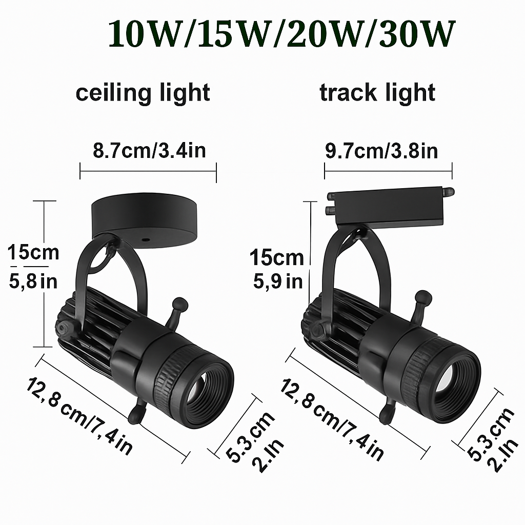 Adjustable-Beam Swivel LED Spotlight