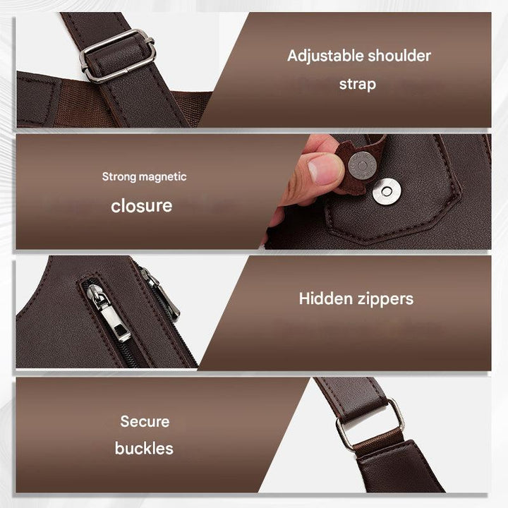 Men's Anti-Theft Shoulder Bag – ShadowCarry Pro
