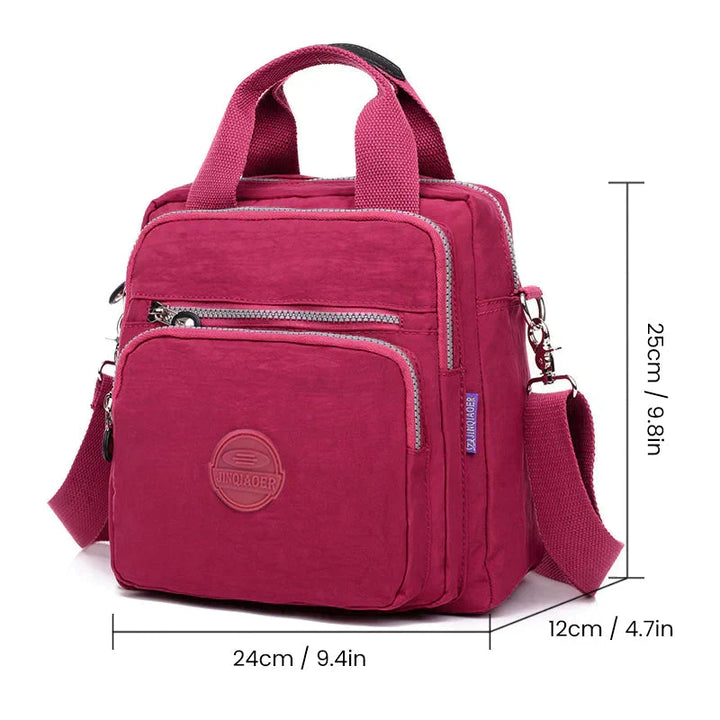 Waterproof Nylon Backpack | Multi-Layer | Sleek Design