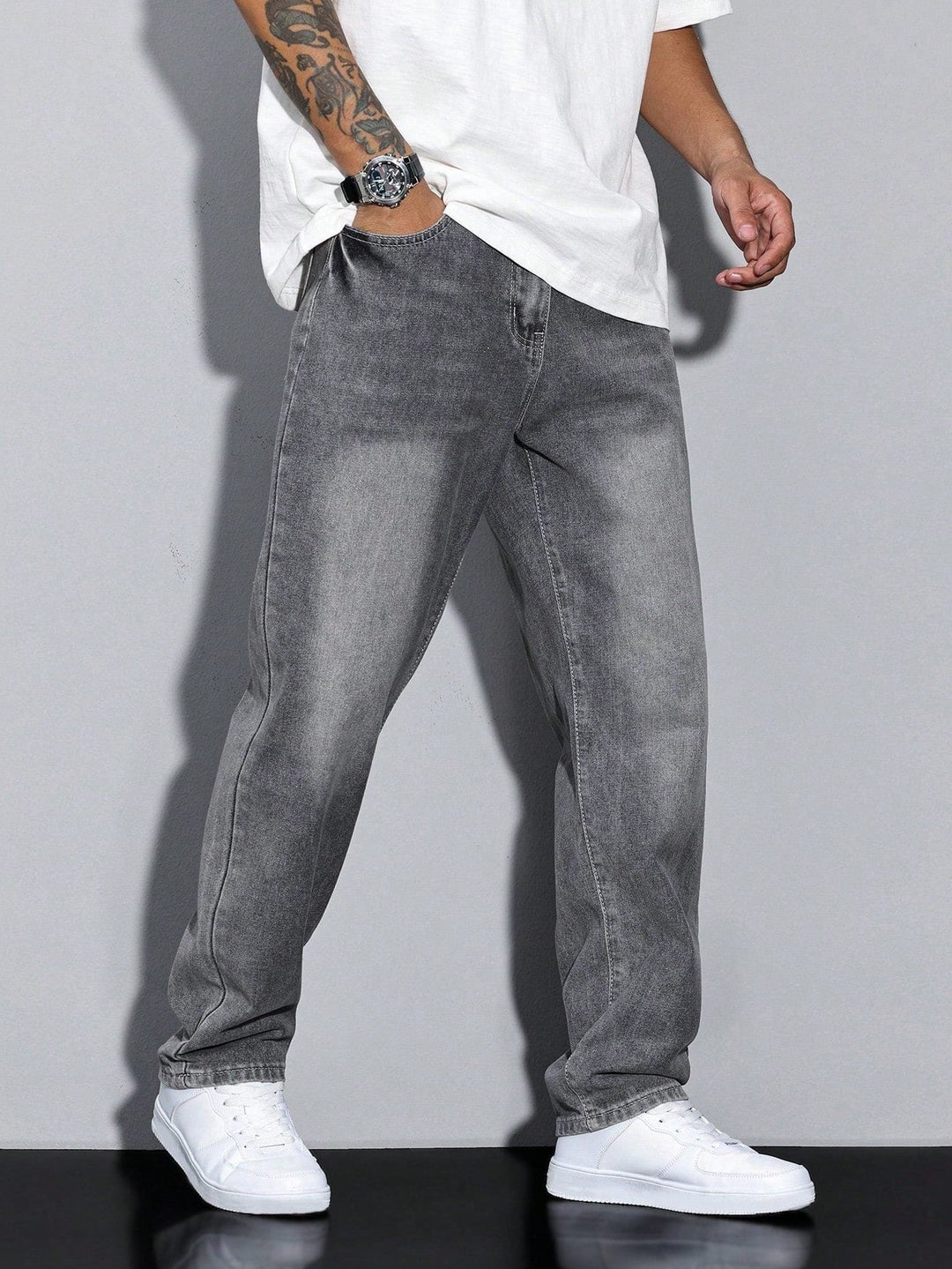 Men's Straight-Leg Jeans – Straight Fit Denim Trousers