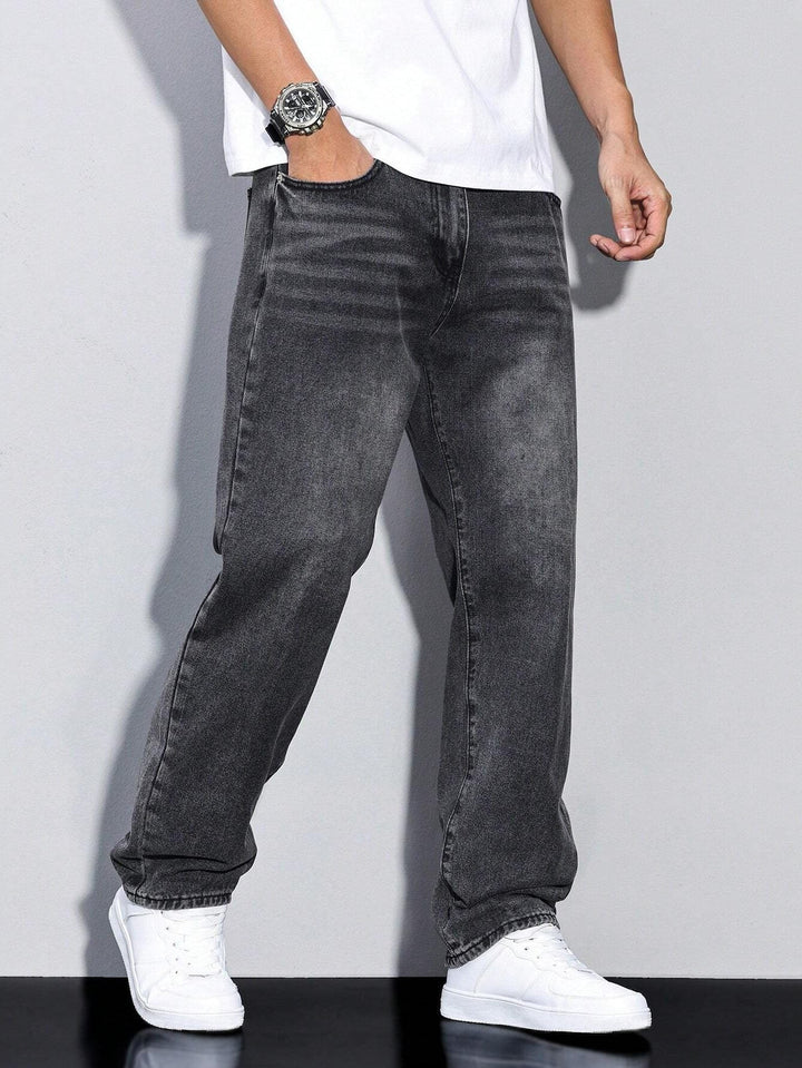 Men's Straight-Leg Jeans – Straight Fit Denim Trousers