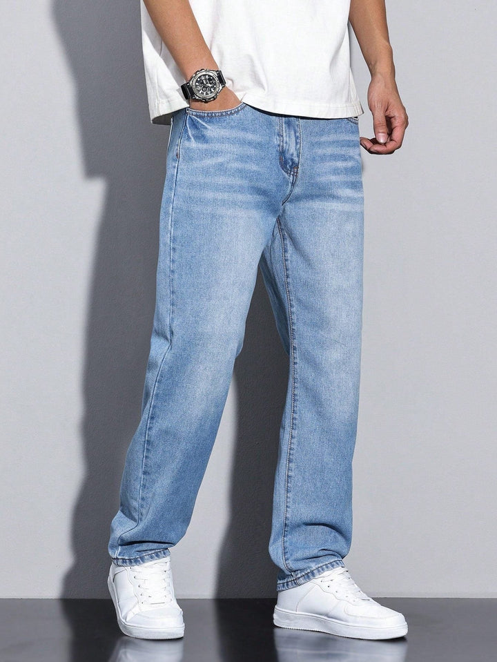 Men's Straight-Leg Jeans – Straight Fit Denim Trousers