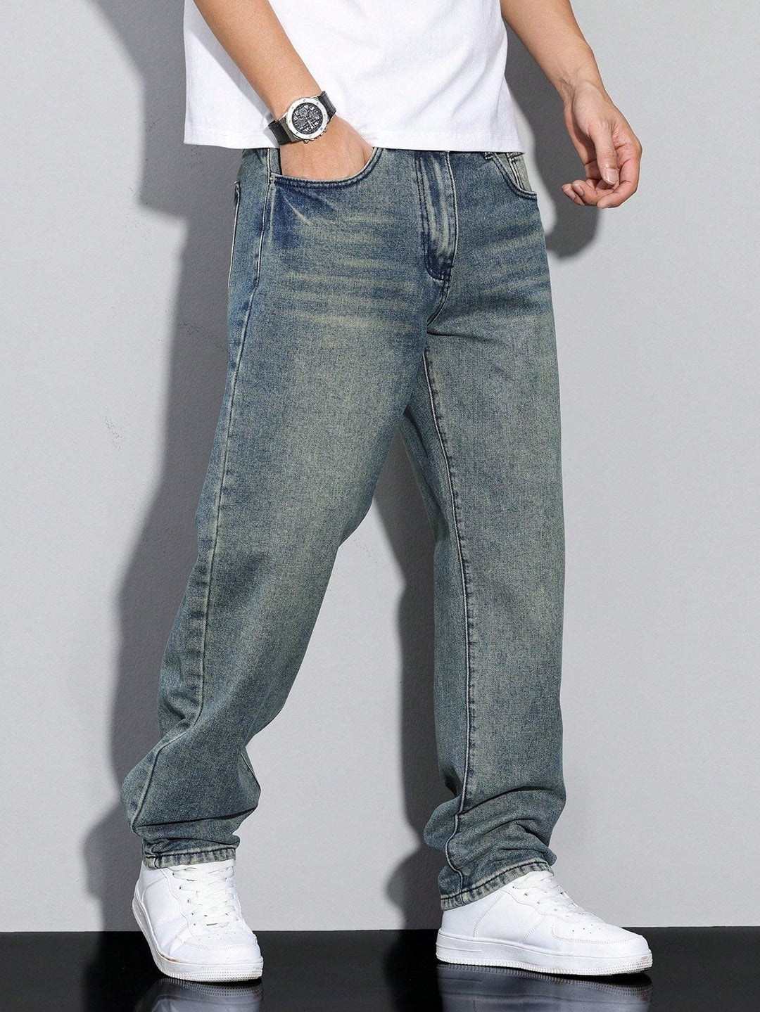 Men's Straight-Leg Jeans – Straight Fit Denim Trousers