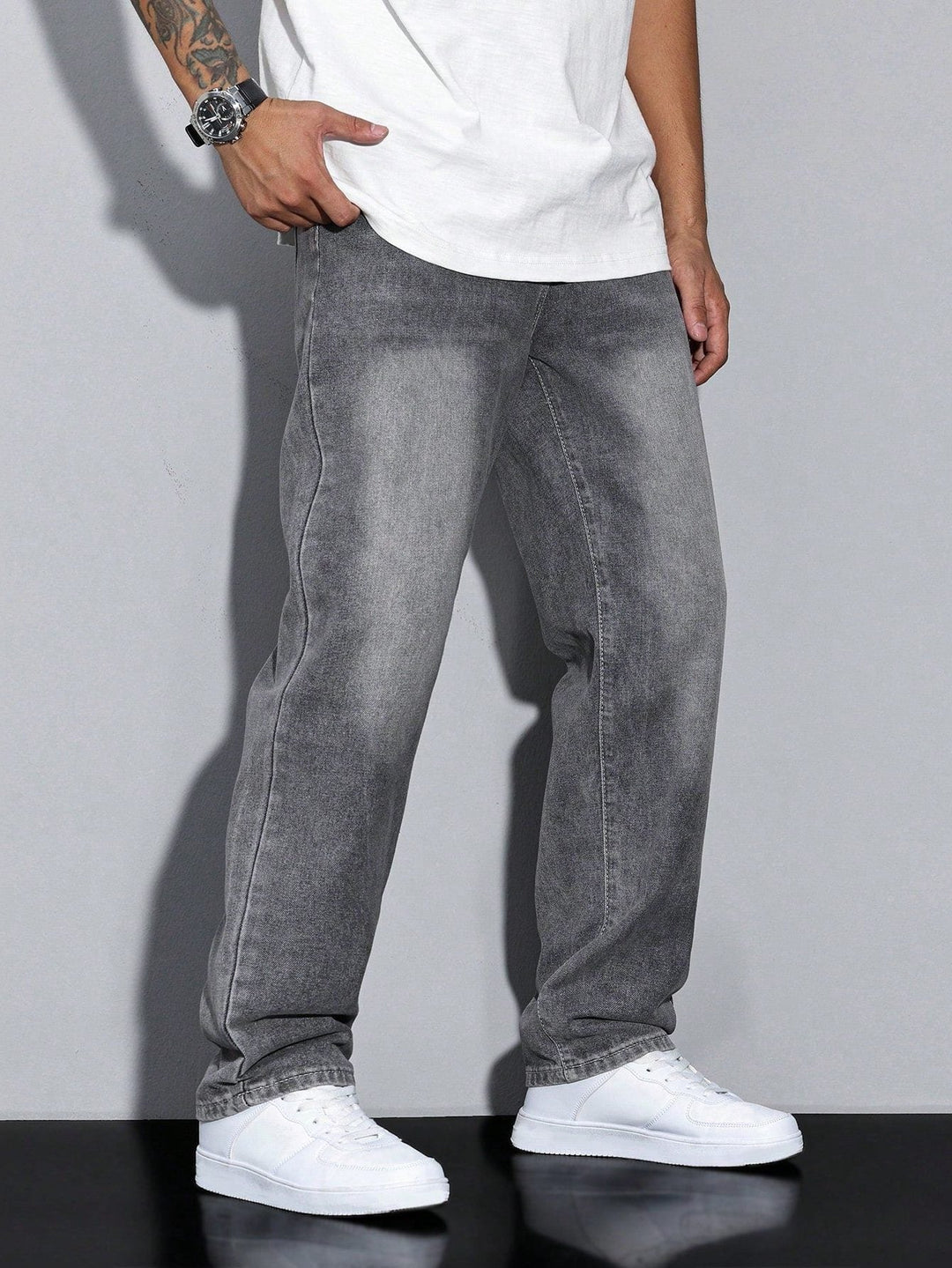 Men's Straight-Leg Jeans – Straight Fit Denim Trousers