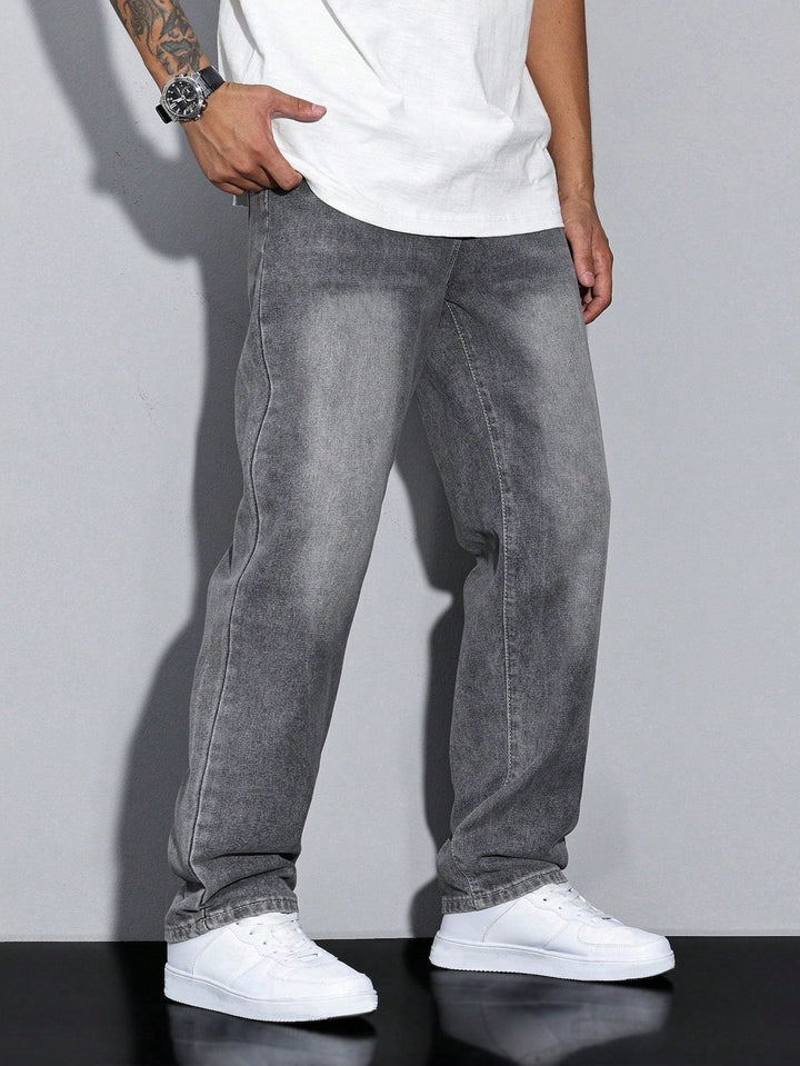 Men's Straight-Leg Jeans – Straight Fit Denim Trousers