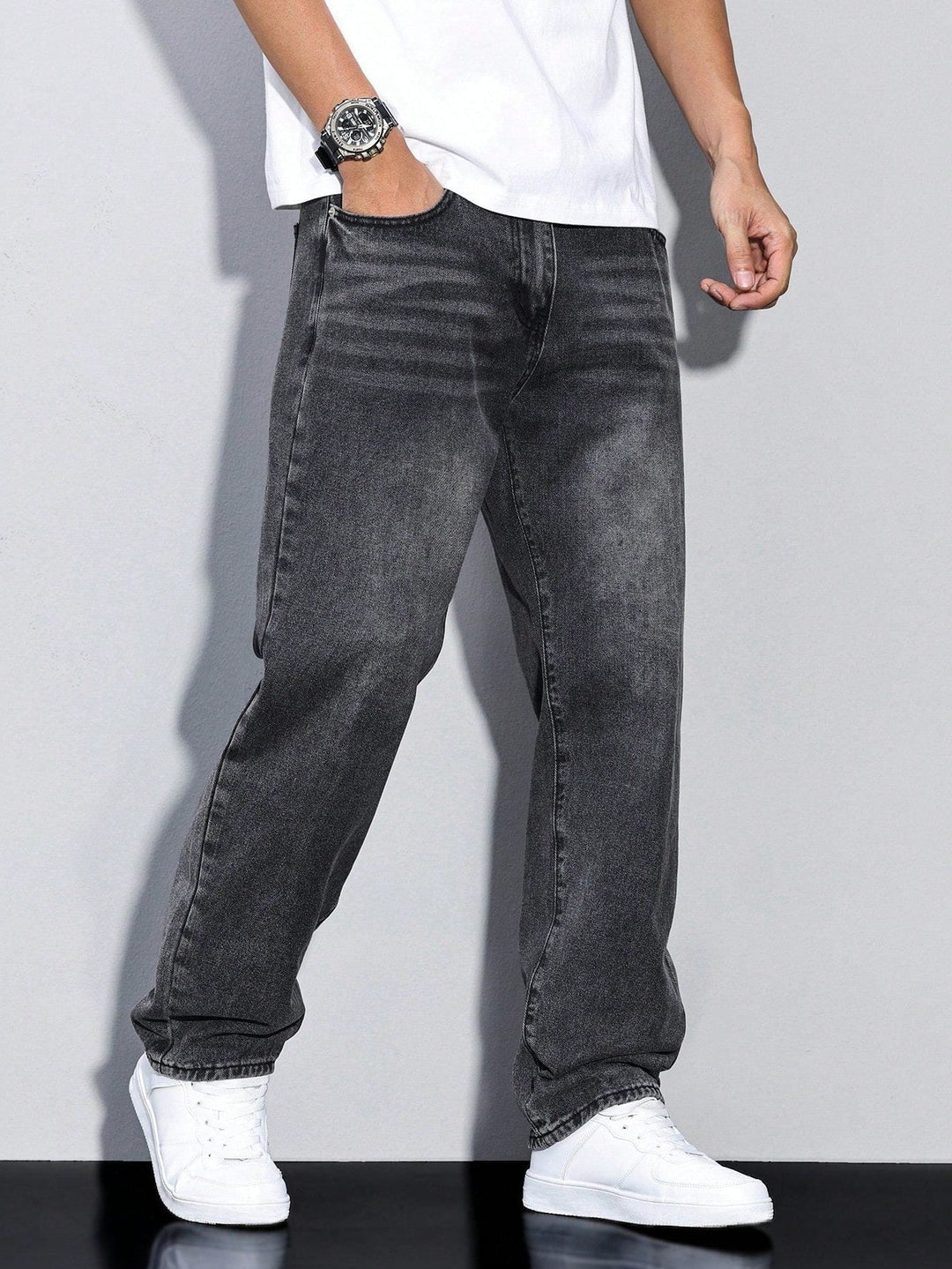 Men's Straight-Leg Jeans – Straight Fit Denim Trousers