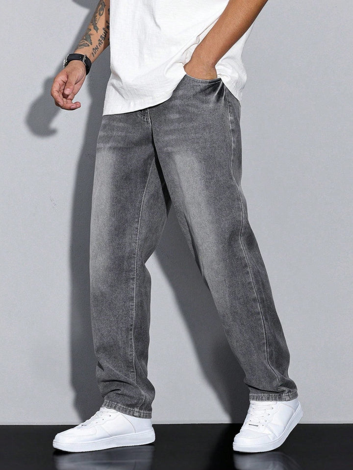 Men's Straight-Leg Jeans – Straight Fit Denim Trousers