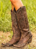 Studded Knee-High Cowboy Boots