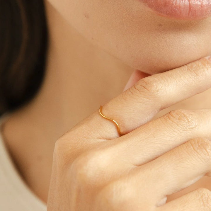 Tina Gold Stacking Ring