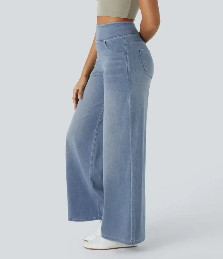 High-Waisted Trousers - Stretch & Comfort All Day Long
