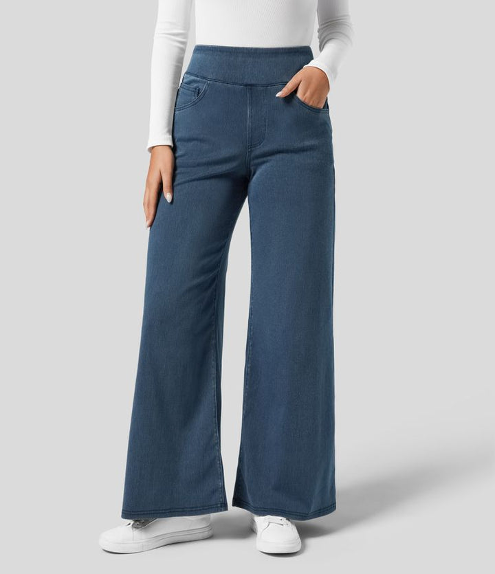 High-Waisted Trousers - Stretch & Comfort All Day Long