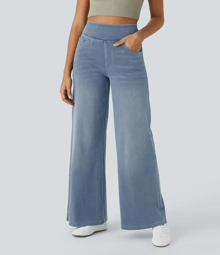 High-Waisted Trousers - Stretch & Comfort All Day Long
