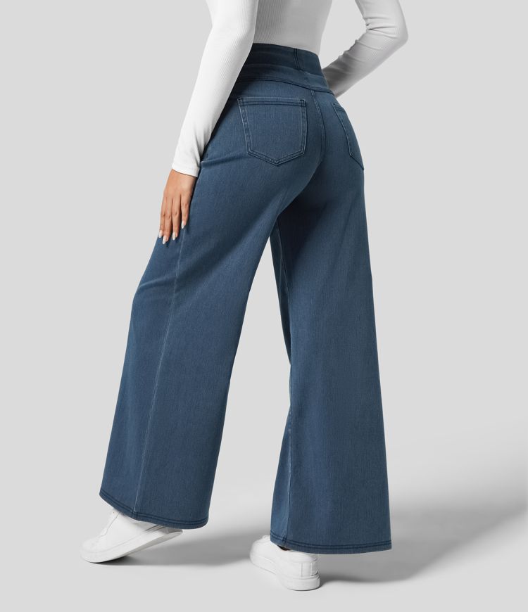 High-Waisted Trousers - Stretch & Comfort All Day Long