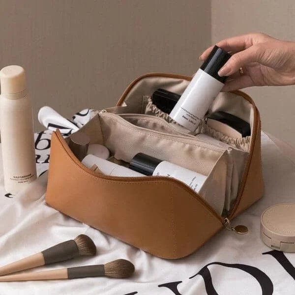 BellaPack Wide-Opening Makeup Bag | Waterproof & Adjustable Compartments | 26x11x15 cm | For Travel & Everyday Use
