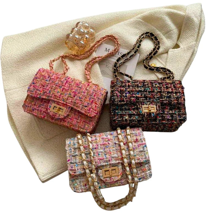 Tweed Chain Shoulder Bag