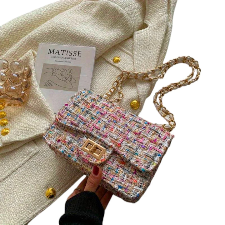 Tweed Chain Shoulder Bag