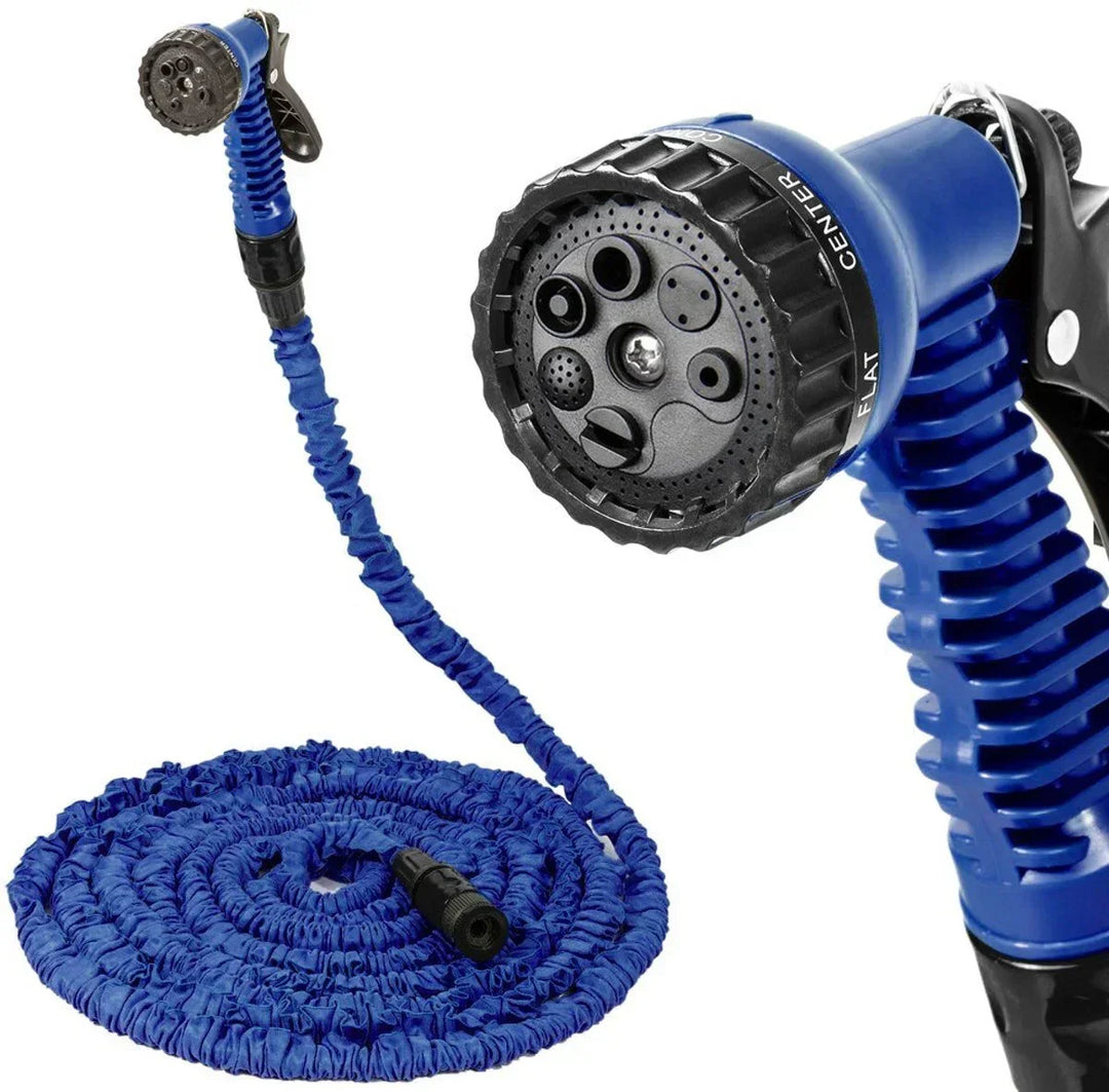Expandable Garden Hose with Spray Nozzle – FlexaFlow