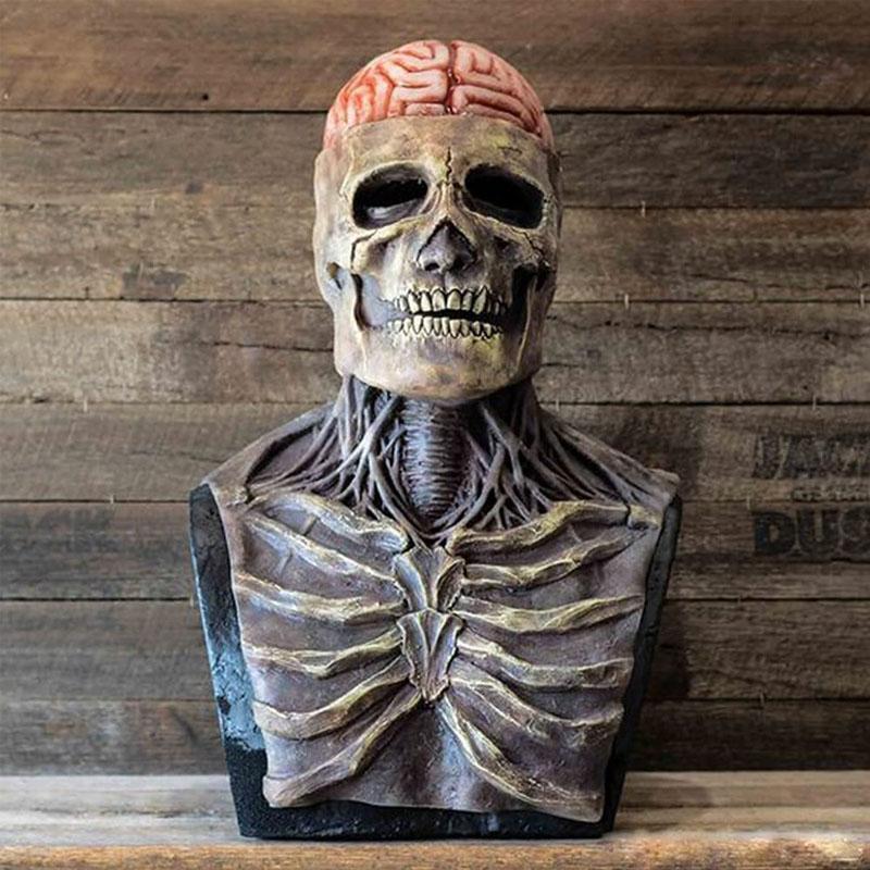 Ultra-realistic Halloween skeleton costume with mask
