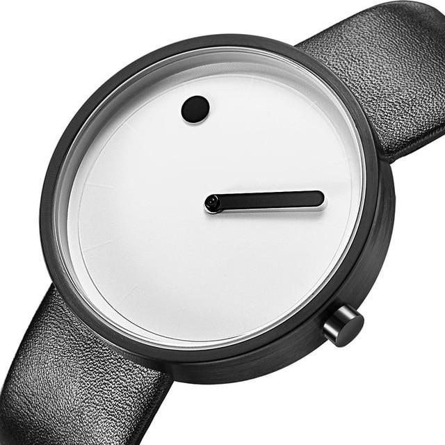 IcoolGadgets Men's Quartz Watch Luxury Casual Black Japanese Quartz Watch Simple Designer Fashion Watch for Men