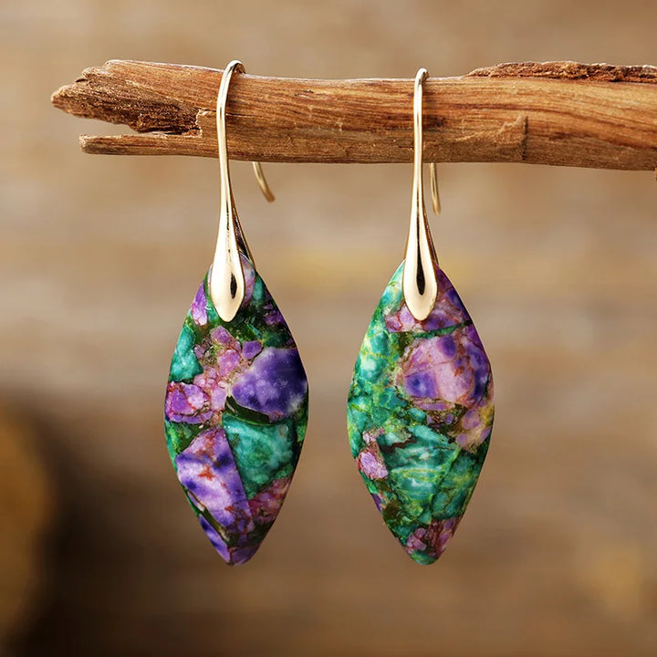 Natural stone earrings