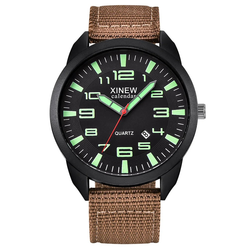 Quartz Watch with Luminous Dial and Calendar – Lumo