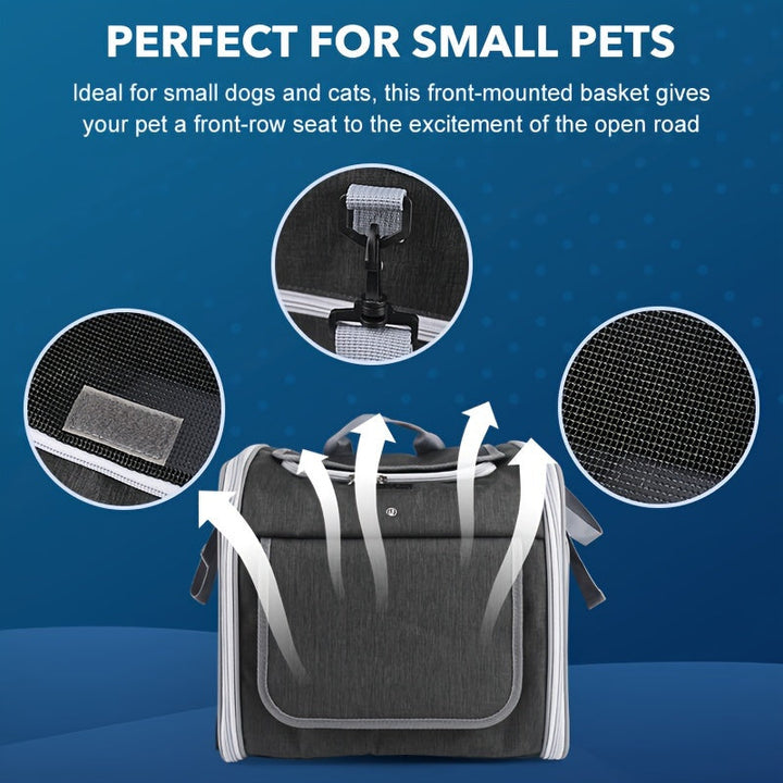 Expandable Pet Bicycle Basket