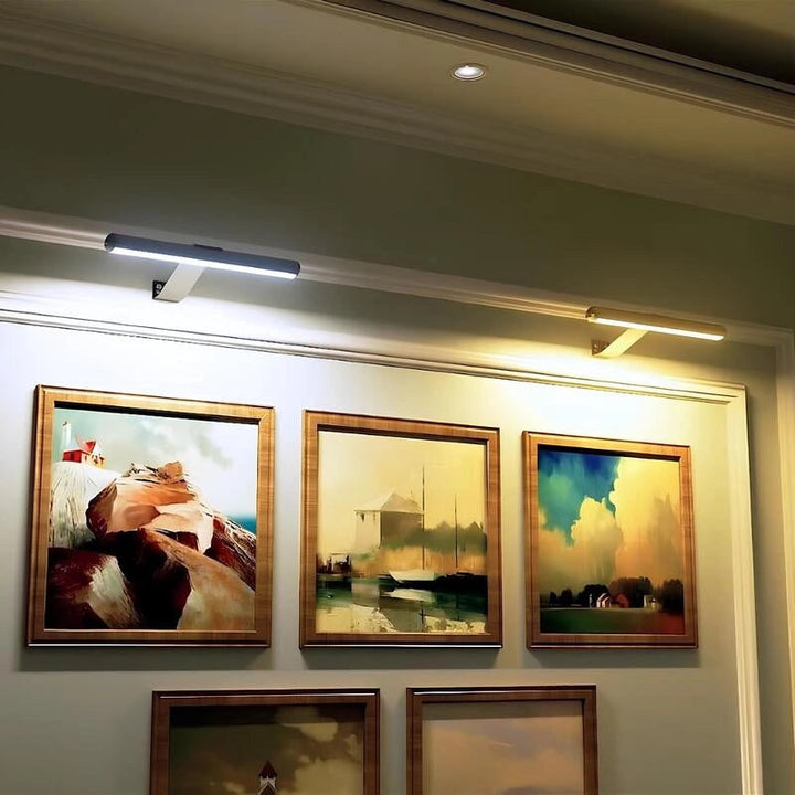 Wall Light Picture Art LED Rechargeable Cordless Wireless Metal